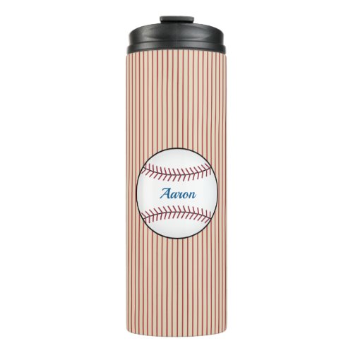 Custom Baseball Thermal Coffee Tumbler 