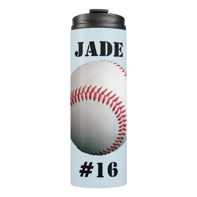 Custom Baseball Thermal Tumbler (Front)