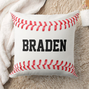 Custom Baseball Throw Pillow