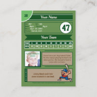 Make Your Own Baseball Card, Zazzle