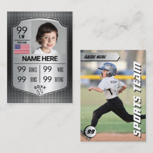 Custom Baseball Trading Card Baseball Shield Card