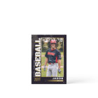 Custom Baseball Trading Card, Gold Baseball Player
