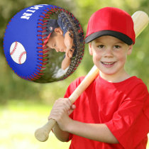 Custom Baseball with Name Number Photo Kids