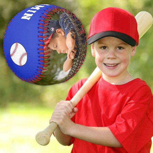 Custom Baseball with Name Number Photo Kids