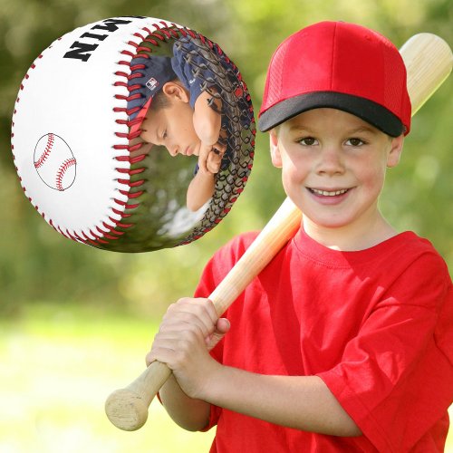 Custom Baseball with Name Number Photo Kids