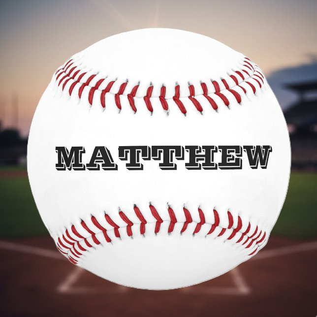 Custom baseball with personalizable name or slogan (baseball)