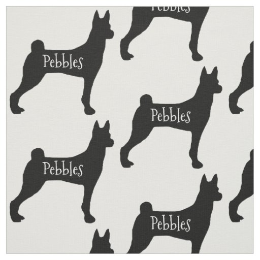 Custom Basenji Dog Breed Fabric