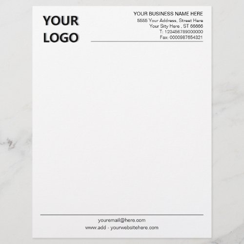Custom Basic Business Office Letterhead and Logo
