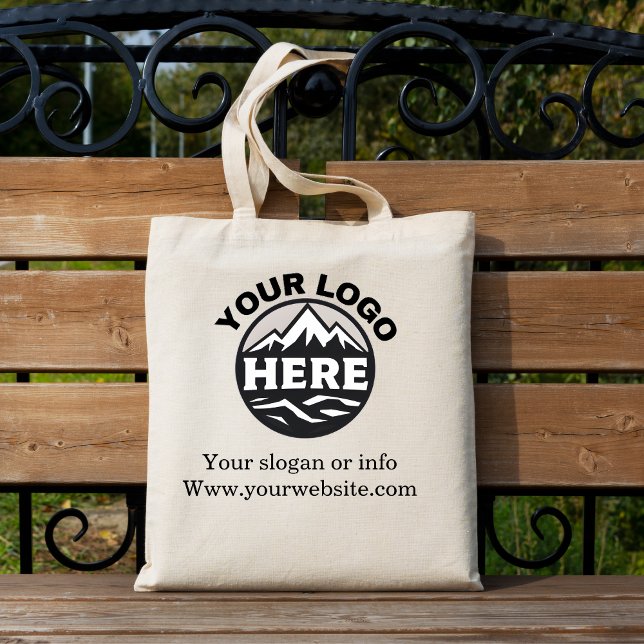 Custom Basic Logo Business shop Tote Bag (Creator Uploaded)