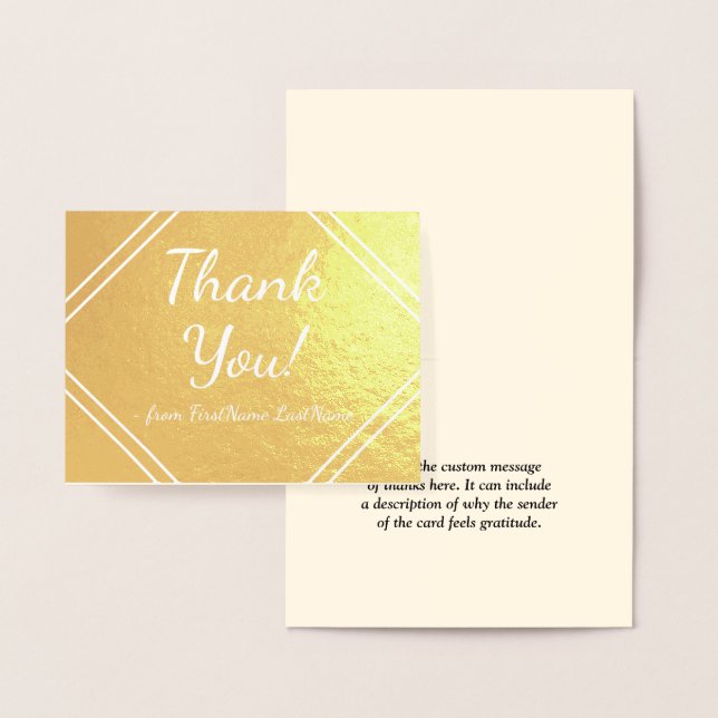 Custom & Basic "Thank You!" Card (Display)