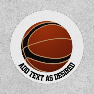 Custom Basket Ball Add Color Text Team Name Patch