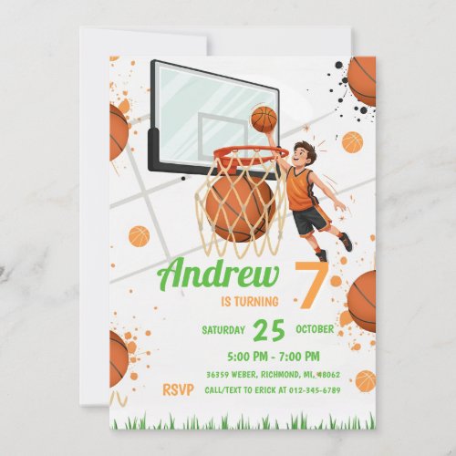 Custom Basketball Birthday party