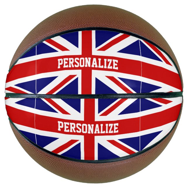Custom basketball British Union Jack flag (Front)