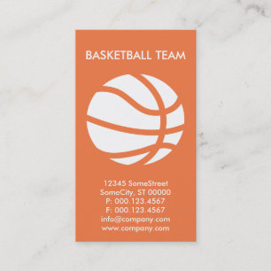 custom basketball business card
