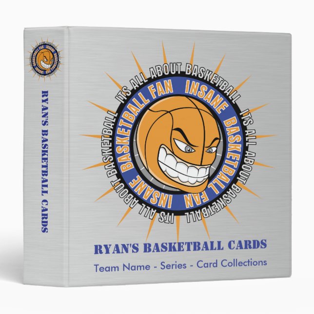 Custom Basketball Card Binder (Front/Spine)