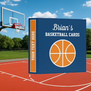 Custom basketball card collection binder book