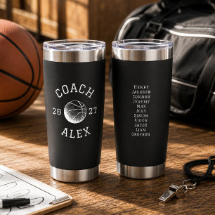 Custom Basketball Coach Appreciation End of Season Insulated Tumbler