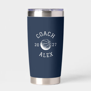 Custom Basketball Coach Appreciation End of Season Insulated Tumbler