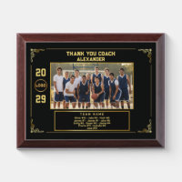 Custom Basketball Coach with Team Photo & Names