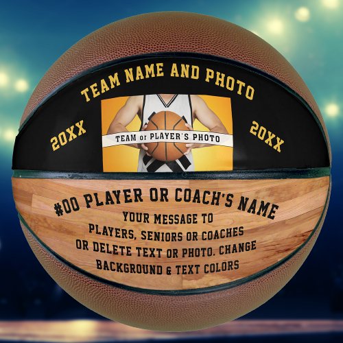 Custom Basketball for Coaches Seniors or Players