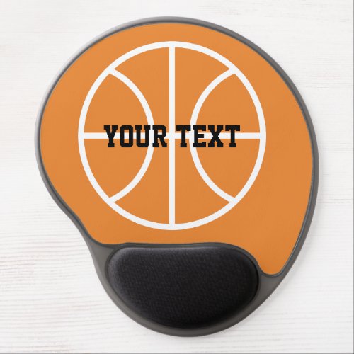 Custom basketball gel mouse pad for coach  player