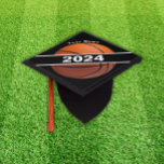 Custom Basketball Graduation Cap Topper<br><div class="desc">Create a custom graduation cap topper to help your family and friends spot you in the  crowd. Personalize with your basketball graduation year and name.</div>
