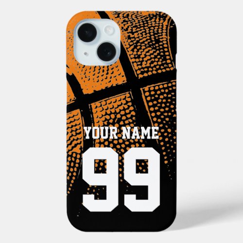 Custom basketball jersey number cool Case_Mate iPhone 15 Case