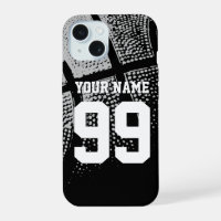 Custom basketball jersey number iPhone 15 case