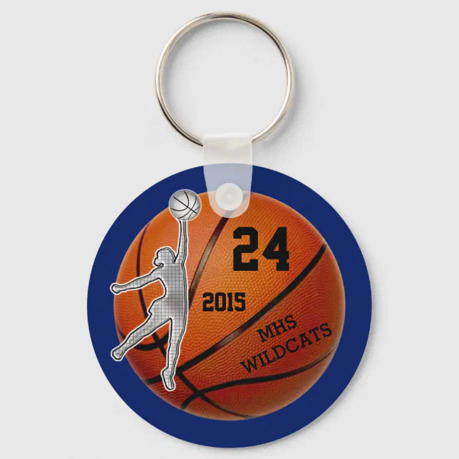 Custom Basketball Keychains with Your Text, Colors | Zazzle
