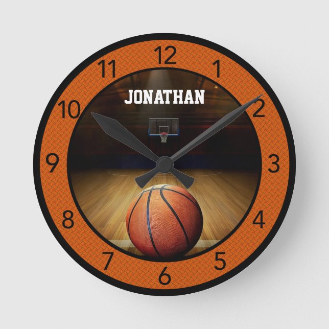 Custom Basketball Large Clock (Front)