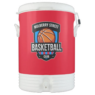 Custom Basketball Logo Beverage Cooler