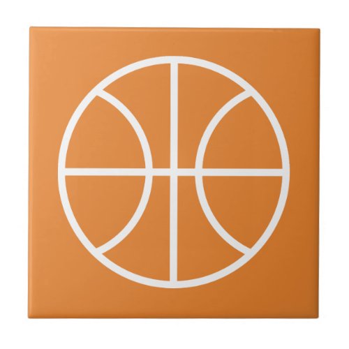 Custom basketball logo ceramic tile