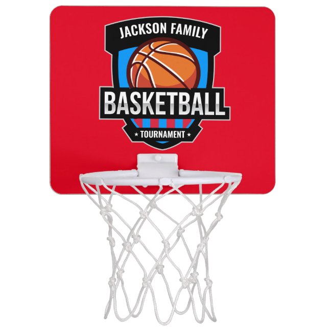 Custom Basketball Logo Mini Basketball Hoop (Front)