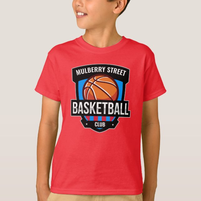 Custom Basketball Logo T-Shirt (Front)
