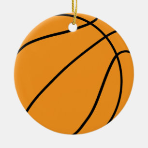 Custom Basketball Lover Gift for Sports Team Ceramic Ornament