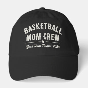 Custom Basketball Mom Crew Hat, Team Name & Year Hat
