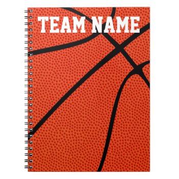Custom Basketball Player  Coach Or Team Notebooks by SoccerMomsDepot at Zazzle
