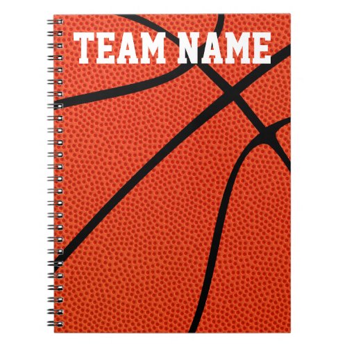 Custom Basketball Player Coach or Team Notebooks