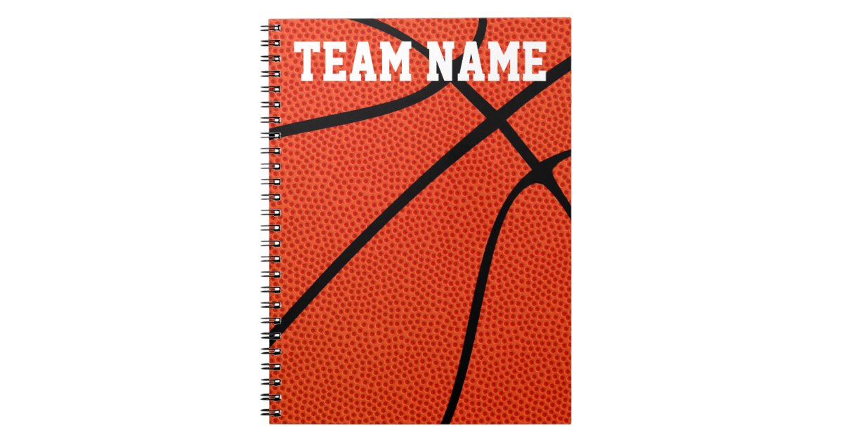 Custom Basketball Player, Coach or Team Notebooks Zazzle
