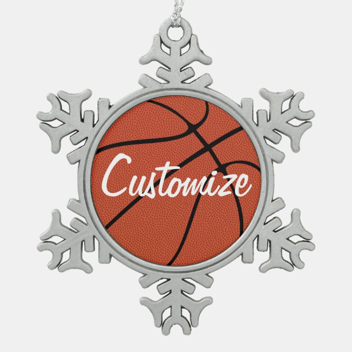 Custom Basketball Player Or Team Name Sports Lover Snowflake