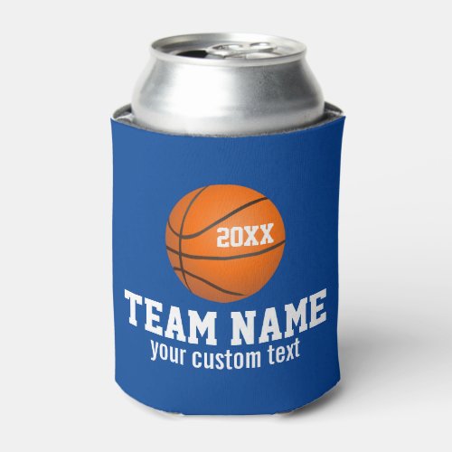 Custom Basketball Player  Team Name Jersey  Year Can Cooler