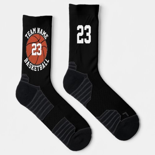 Custom Basketball Player Team Name  Number Sports Socks