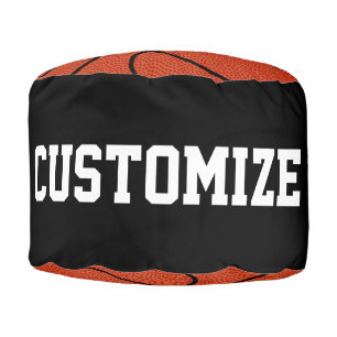 Custom Basketball Players Round Pouf