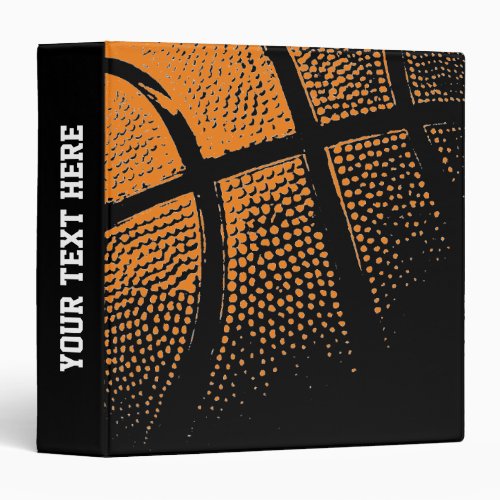 Custom basketball ring binder for coach and player