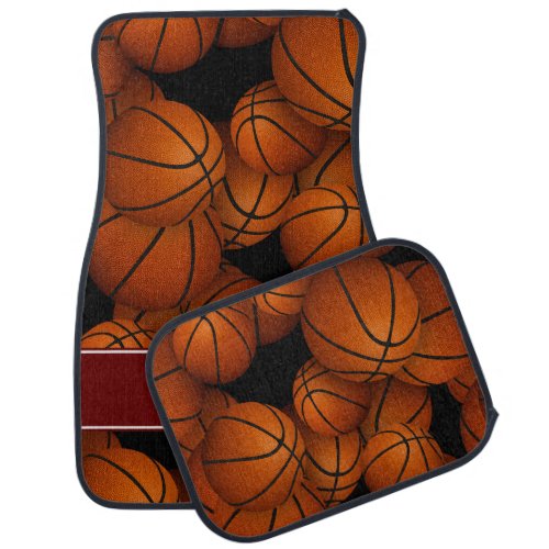 custom basketball season thank you gift for coach car floor mat