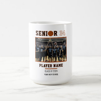 Custom Basketball Senior Night Photo Coffee Mug