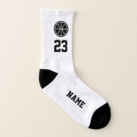 Custom basketball sport socks with jersey number