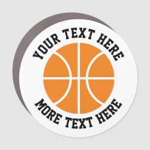 Custom basketball sports car magnet decal