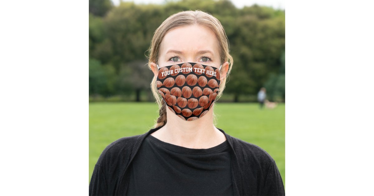 Custom Basketball Sports Kids Boys Girls Mens Cloth Face Mask