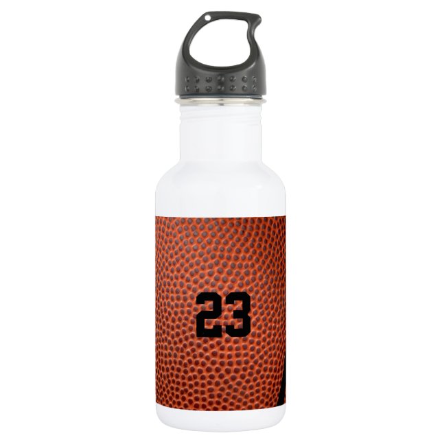 Custom Basketball Stainless Steel Water Bottle (Front)